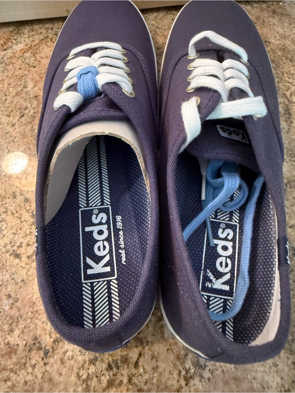 Keds Champion 11.5M Navy Canvas Sneakers with box - Picture 3 of 5